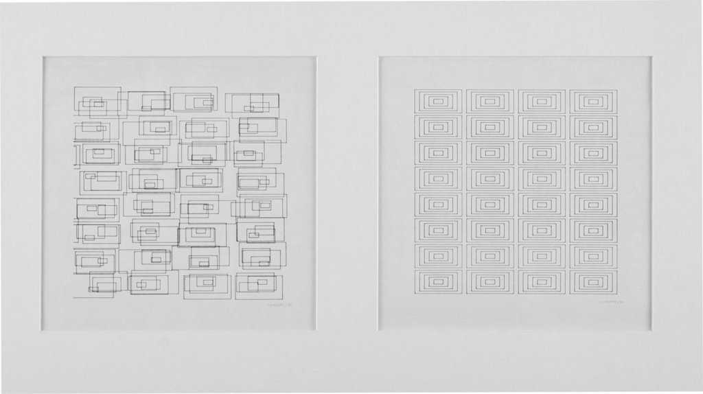 Vera Molnar - Transformations de 160 rectangles (Transformation of 160 Rectangles)
