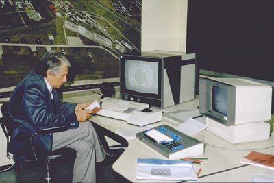 Franke in his studio