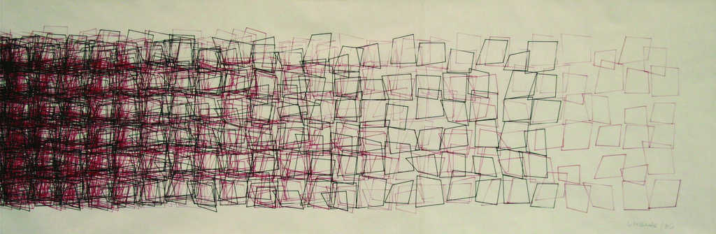 Vera Molnar - Structures de quadrilatères (Square Structures) 